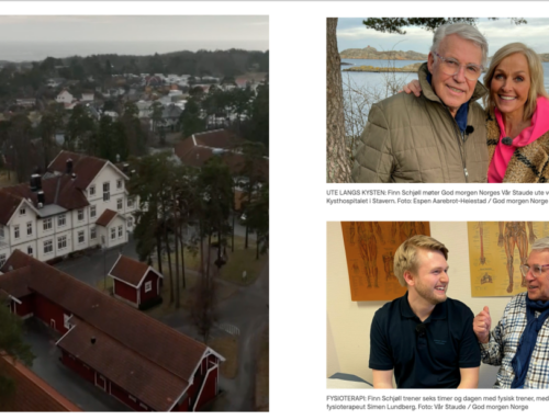 Finn Schjøll har vært på rehabilitering på Kysthospitalet i Stavern og får ikke fullrost de ansatte!