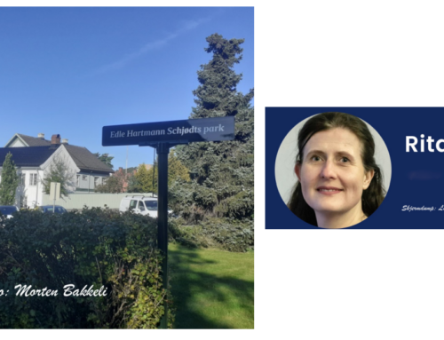 Bør ikke Edle Hartmann Schjødts park få en plakett og et bilde?